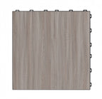 Wood Grain 1.8cm PP Interlocking Floor Grate | 40x40cm Non-Slip Garage Tile