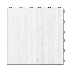 Wood Grain 1.8cm PP Interlocking Floor Grate | 40x40cm Non-Slip Garage Tile