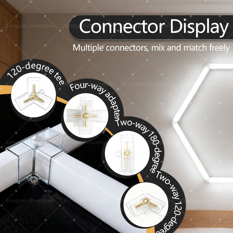 LED Honeycomb Lights, RGB Hexagonal Gaming Lights, 15W Smart Wall Panel Lights with APP/Remote Control, 7 Colors, Expandable Hex LED Lights for Gaming Room, Bedroom, Living Room Decor