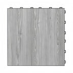 Wood Grain 1.8cm PP Interlocking Floor Grate | 40x40cm Non-Slip Garage Tile