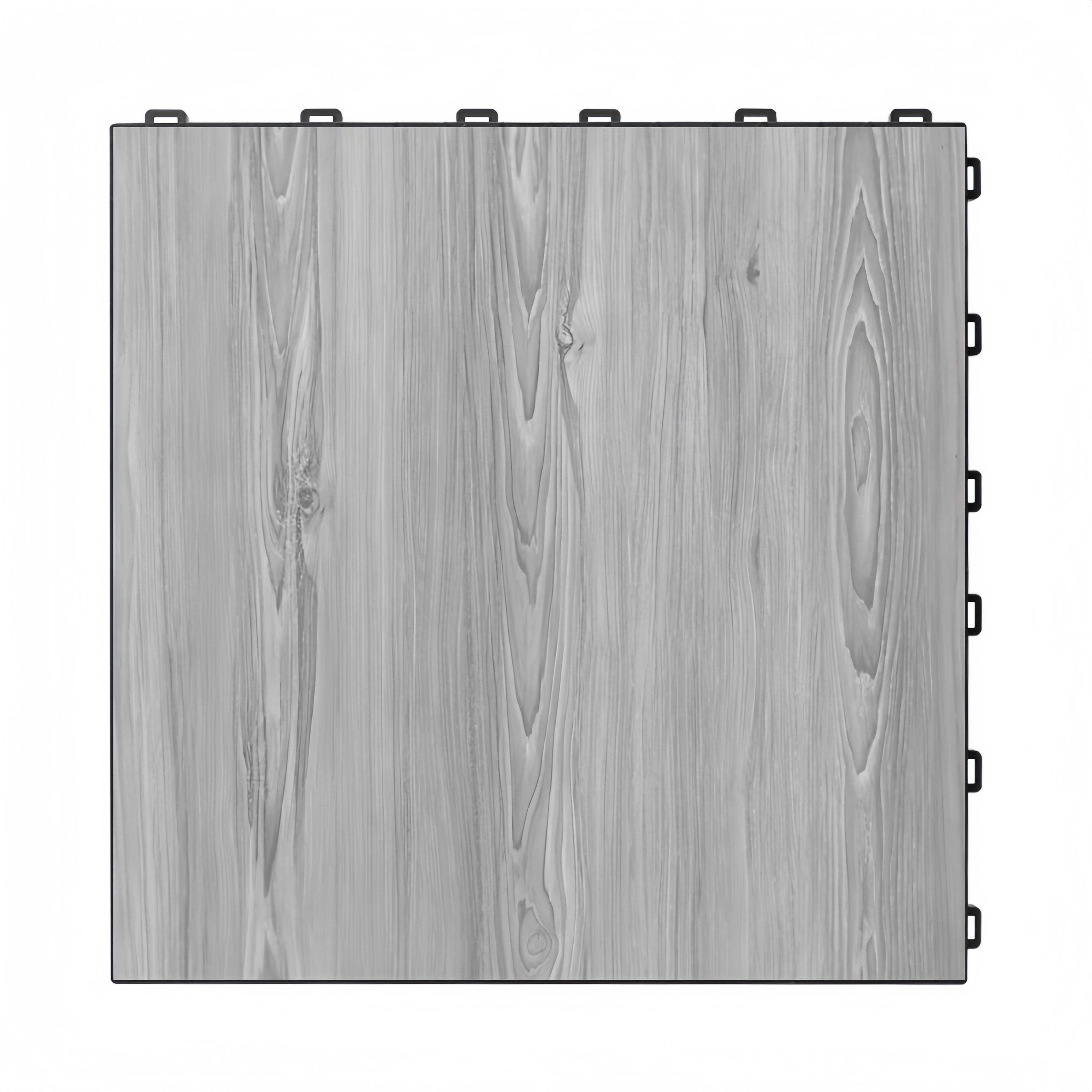 Wood Grain 1.8cm PP Interlocking Floor Grate | 40x40cm Non-Slip Garage Tile