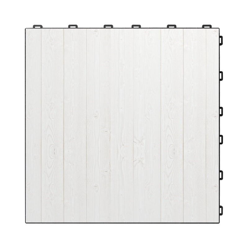 Wood Grain 1.8cm PP Interlocking Floor Grate | 40x40cm Non-Slip Garage Tile