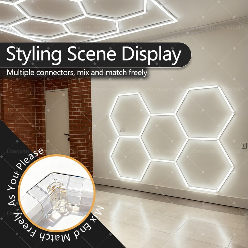 LED Honeycomb Lights, RGB Hexagonal Gaming Lights, 15W Smart Wall Panel Lights with APP/Remote Control, 7 Colors, Expandable Hex LED Lights for Gaming Room, Bedroom, Living Room Decor