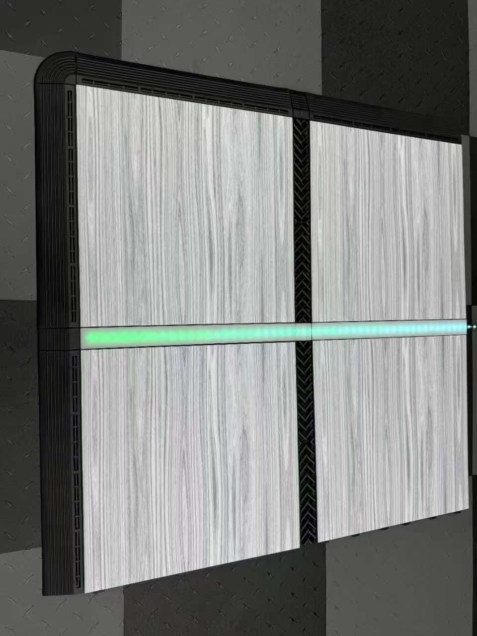 Wood Grain 1.8cm PP Interlocking Floor Grate | 40x40cm Non-Slip Garage Tile