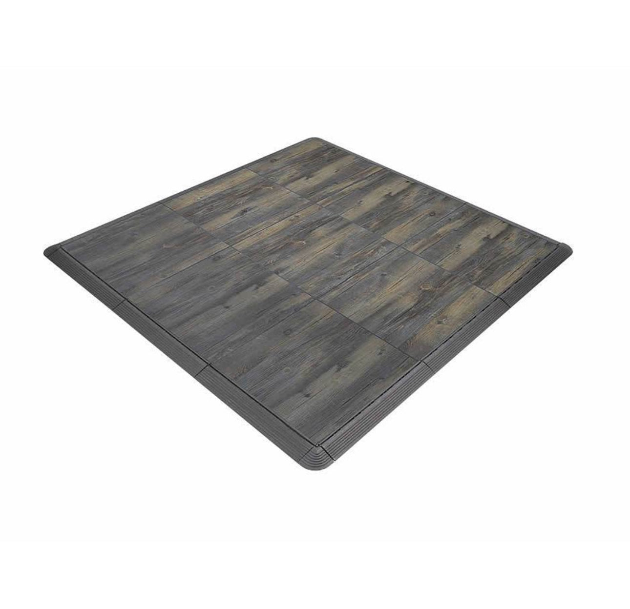 Wood Grain 1.8cm PP Interlocking Floor Grate | 40x40cm Non-Slip Garage Tile