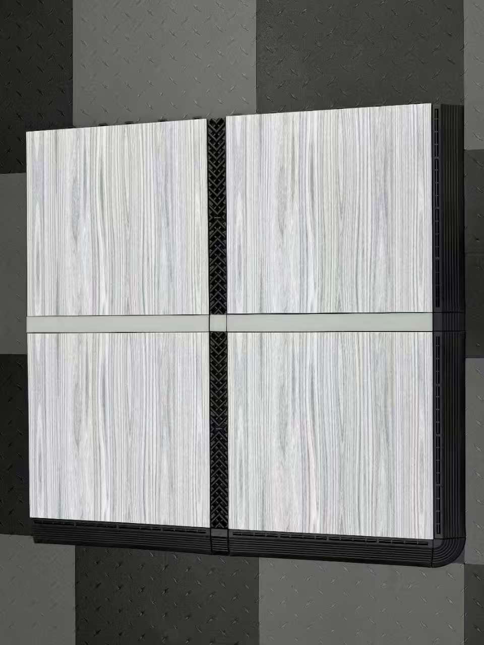 Wood Grain 1.8cm PP Interlocking Floor Grate | 40x40cm Non-Slip Garage Tile