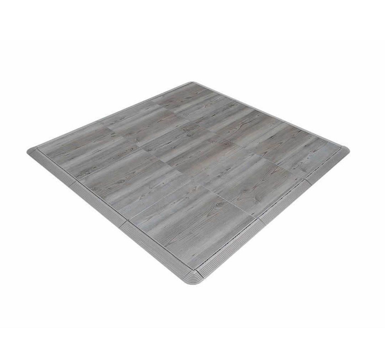 Wood Grain 1.8cm PP Interlocking Floor Grate | 40x40cm Non-Slip Garage Tile