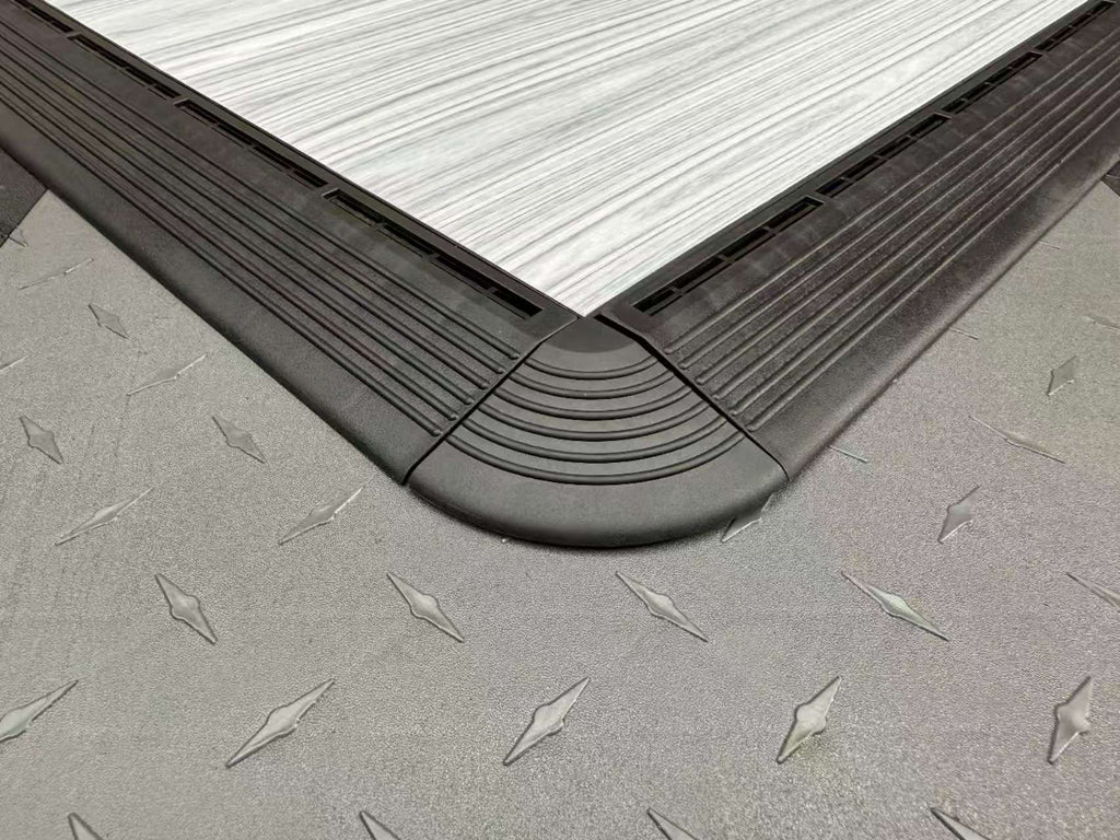 Wood Grain 1.8cm PP Interlocking Floor Grate | 40x40cm Non-Slip Garage Tile